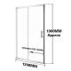 Shower Glass Door Only 1200*1900mm Sliding