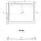 1200x900mm Rectangle Shower Tray Center/Side Waste