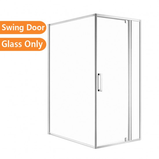 750*900*1900mm Swing Shower Glass Door and Return Only