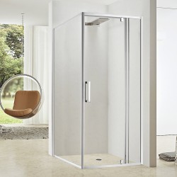 750*900*1900mm Swing Shower Glass Door and Return Only 750*900*1900mm Swing Shower Glass Door and Return Only