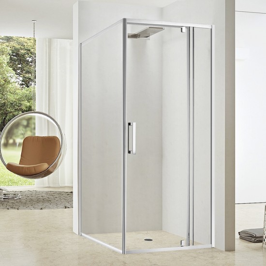 750*900*1900mm Swing Shower Glass Door and Return Only