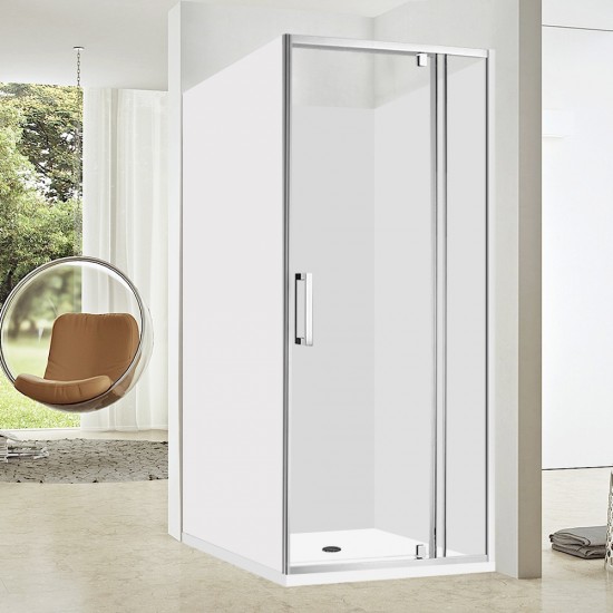 900*750*900mm 1900mm Height 3-Side Swing Door Rectangle Shower Box