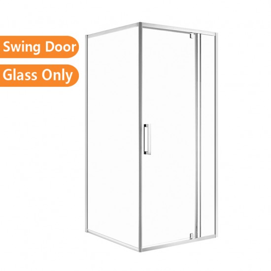 800*800*1900mm Swing Shower Glass Door and Return Only