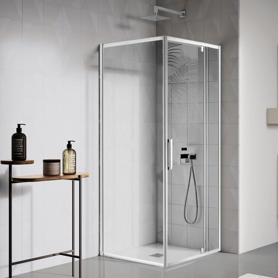 900*900*1900mm Swing Shower Glass Door and Return Only
