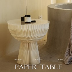 Portable Folding Kraft Paper Bouquet Table Side Corner Table Sofa Side Cabinet Nightstand White Portable Folding Kraft Paper Bouquet Table Side Corner Table Sofa Side Cabinet Nightstand White