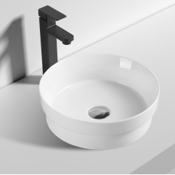 360*360*115mm Bathroom Round Above Counter White Ceramic Wash Basin 360*360*115mm Bathroom Round Above Counter White Ceramic Wash Basin