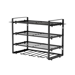 4-Tier Wall-Mounted Power Tool Organizer & Drill Holder Rack, Heavy-Duty Carbon Steel Garage Storage for Cordless Drills 4-Tier Wall-Mounted Power Tool Organizer & Drill Holder Rack, Heavy-Duty Carbon Steel Garage Storage for Cordless Drills