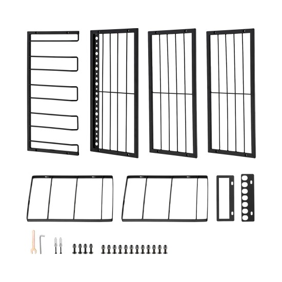 4-Tier Wall-Mounted Power Tool Organizer & Drill Holder Rack, Heavy-Duty Carbon Steel Garage Storage for Cordless Drills 4-Tier Wall-Mounted Power Tool Organizer & Drill Holder Rack, Heavy-Duty Carbon Steel Garage Storage for Cordless Drills