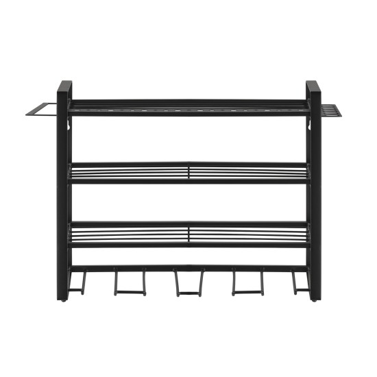 4-Tier Wall-Mounted Power Tool Organizer & Drill Holder Rack, Heavy-Duty Carbon Steel Garage Storage for Cordless Drills 4-Tier Wall-Mounted Power Tool Organizer & Drill Holder Rack, Heavy-Duty Carbon Steel Garage Storage for Cordless Drills