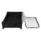 2 PCS Under Bed Storage Containers with Wheels with Clear Lids Rolling Trolley Box Organizer for Shoes, Clothes, Blankets Black 2 PCS Under Bed Storage Containers with Wheels with Clear Lids Rolling Trolley Box Organizer for Shoes, Clothes, Blankets Black