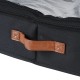 Height Adjustable Under Bed Storage Containers with Wheels Visible Cover Rolling Trolley Box Organizer for Shoes, Clothes, Blankets Black Height Adjustable Under Bed Storage Containers with Wheels Visible Cover Rolling Trolley Box Organizer for Shoes, Clothes, Blankets Black