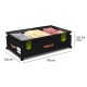 Height Adjustable Under Bed Storage Containers with Wheels Visible Cover Rolling Trolley Box Organizer for Shoes, Clothes, Blankets Black