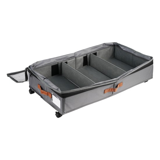 Height Adjustable Under Bed Storage Containers with Wheels Visible Cover Rolling Trolley Box Organizer for Shoes, Clothes, Blankets Height Adjustable Under Bed Storage Containers with Wheels Visible Cover Rolling Trolley Box Organizer for Shoes, Clothes, Blankets