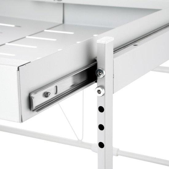 2-Tier Adjustable Under Sink Pull-Out Organizer Sliding Metal Storage Drawer Rack for Kitchen Bathroom Cabinet 2-Tier Adjustable Under Sink Pull-Out Organizer Sliding Metal Storage Drawer Rack for Kitchen Bathroom Cabinet