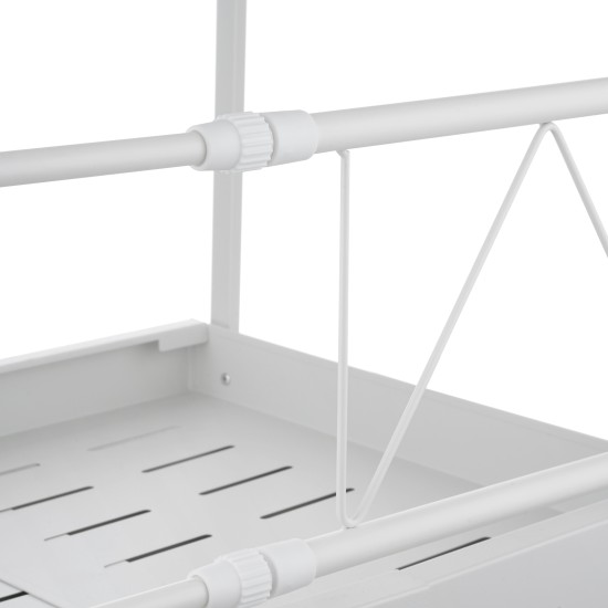 2-Tier Adjustable Under Sink Pull-Out Organizer Sliding Metal Storage Drawer Rack for Kitchen Bathroom Cabinet 2-Tier Adjustable Under Sink Pull-Out Organizer Sliding Metal Storage Drawer Rack for Kitchen Bathroom Cabinet