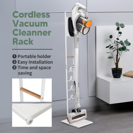 White Cordless Vacuum Stand Rack Cleaner Freestanding Holder Dyson V6 7 8 10 11 White Cordless Vacuum Stand Rack Cleaner Freestanding Holder Dyson V6 7 8 10 11
