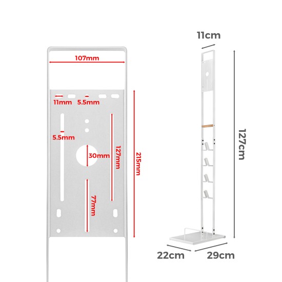 White Cordless Vacuum Stand Rack Cleaner Freestanding Holder Dyson V6 7 8 10 11 White Cordless Vacuum Stand Rack Cleaner Freestanding Holder Dyson V6 7 8 10 11