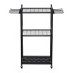 3 Tier Heavy Duty Garden Tool Organizer Rack with Wheels | Metal Rolling Storage Cart for Garage, Yard, Patio, Shed & Indoor/Outdoor Use 3 Tier Heavy Duty Garden Tool Organizer Rack with Wheels | Metal Rolling Storage Cart for Garage, Yard, Patio, Shed & Indoor/Outdoor Use