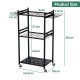 3 Tier Heavy Duty Garden Tool Organizer Rack with Wheels | Metal Rolling Storage Cart for Garage, Yard, Patio, Shed & Indoor/Outdoor Use 3 Tier Heavy Duty Garden Tool Organizer Rack with Wheels | Metal Rolling Storage Cart for Garage, Yard, Patio, Shed & Indoor/Outdoor Use