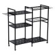 6 Tier Garden Tool Organizer with Wheels Heavy Duty Metal Garage Storage Rack for Yard & Shed 6 Tier Garden Tool Organizer with Wheels Heavy Duty Metal Garage Storage Rack for Yard & Shed