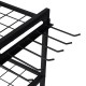 6 Tier Garden Tool Organizer with Wheels Heavy Duty Metal Garage Storage Rack for Yard & Shed 6 Tier Garden Tool Organizer with Wheels Heavy Duty Metal Garage Storage Rack for Yard & Shed