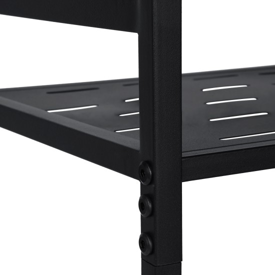 6 Tier Garden Tool Organizer with Wheels Heavy Duty Metal Garage Storage Rack for Yard & Shed 6 Tier Garden Tool Organizer with Wheels Heavy Duty Metal Garage Storage Rack for Yard & Shed