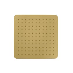 250mm 10 inch Stainless steel Brushed Yellow Gold Super-slim Square Rainfall Shower Head  250mm 10 inch Stainless steel Brushed Yellow Gold Super-slim Square Rainfall Shower Head