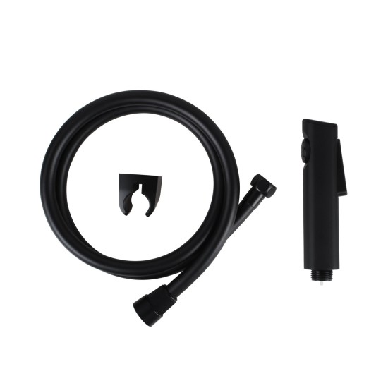 Bathroom Black ABS Handheld Toilet Bidet Spray Kit with 1.2m PVC Water Hose Bathroom Black ABS Handheld Toilet Bidet Spray Kit with 1.2m PVC Water Hose