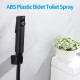 Bathroom Black ABS Handheld Toilet Bidet Spray Kit with 1.2m PVC Water Hose Bathroom Black ABS Handheld Toilet Bidet Spray Kit with 1.2m PVC Water Hose