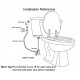 Round Chrome Toilet Bidet Spray Wash Kit with Diverter Tap Set 1.2m PVC Water Hose