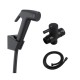 Round Black Water Bidets Toilet Sprayer Kit