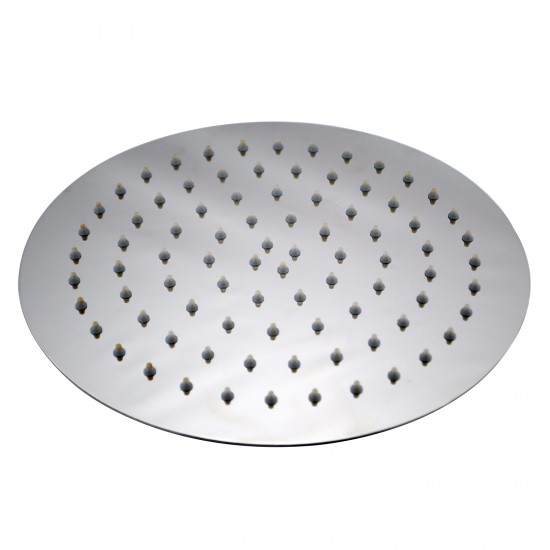 250mm 10 inch Stainless steel Super-slim Round Chrome Rainfall Shower Head 