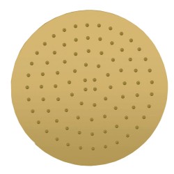 250mm 10 inch Stainless steel Super-slim Round Brushed Yellow Gold Rainfall Shower Head  250mm 10 inch Stainless steel Super-slim Round Brushed Yellow Gold Rainfall Shower Head
