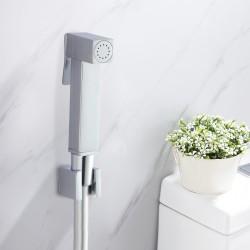 Brass Square Toilet Bidet Spray Kit with 1.2m PVC Hose Brass Square Toilet Bidet Spray Kit with 1.2m PVC Hose