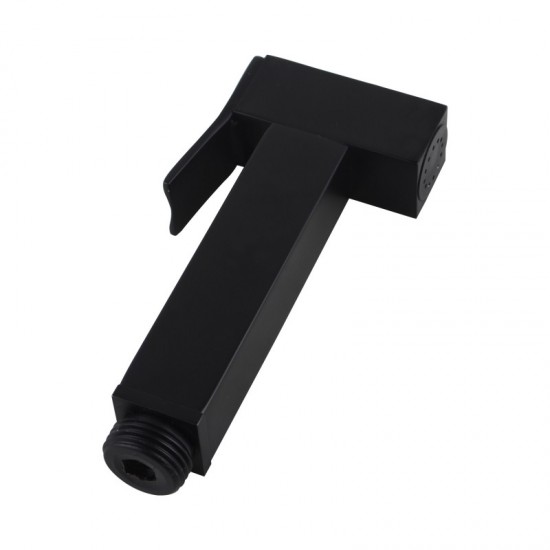 Brass Square Black Toilet Bidet Spray Kit with 1.2m PVC Hose