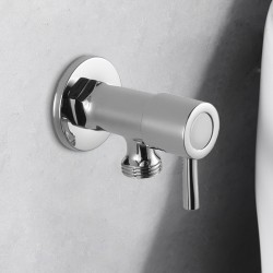 Round Chrome Brass Toilet Cistern Tap Angle Valve Round Chrome Brass Toilet Cistern Tap Angle Valve