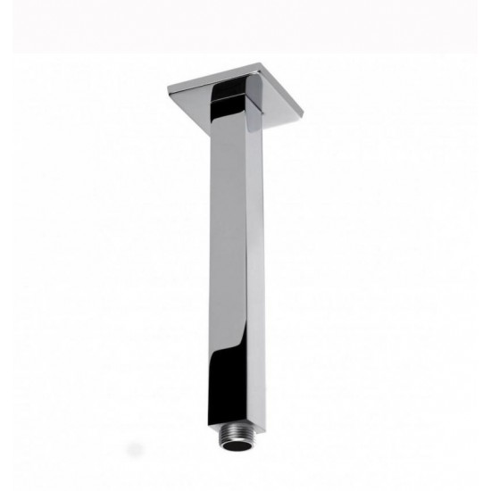 200mm Square Chrome Ceiling Mounted Shower Arm