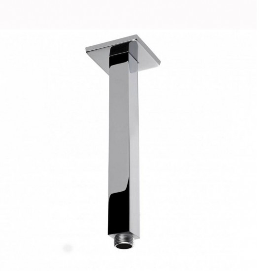 200mm Square Chrome Ceiling Mounted Shower Arm