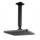 Square Matte Black 200mm ABS Shower Head with Ceiling Mounted Shower Arm