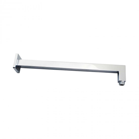 Square Chrome Stainless steel Wall Mounted Shower Arm 400mm