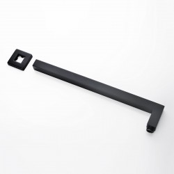 Square Nero Black Wall Mounted Shower Arm 400mm Square Nero Black Wall Mounted Shower Arm 400mm