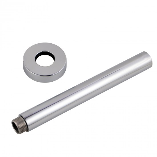 200mm Round Chrome Ceiling Shower Arm