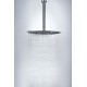 Round Chrome Rainfall Shower Head with Ceiling Mounted Shower Arm
