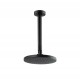 Round Matte Black Rainfall Shower Head with Ceiling Mounted Shower Arm