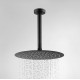 Round Matte Black 300mm Rainfall Shower Head with Ceiling Mounted Shower Arm