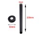 200mm Round Nero Black Ceiling Shower Arm