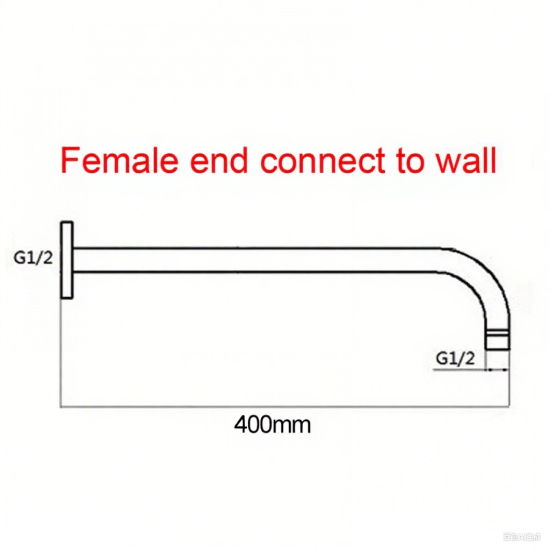 Round Chrome Rainfall Shower Head with Wall Mounted Shower Arm Round Chrome Rainfall Shower Head with Wall Mounted Shower Arm