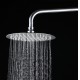 Round Chrome Rainfall Shower Head with Wall Mounted Shower Arm