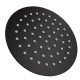 Round Matte Black Rainfall Shower Head And Fixed Hand Shower Bathroom Twin Shower Set With Wall Mixer