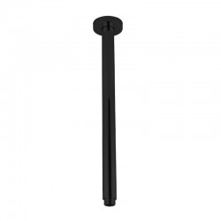 400mm Ceiling Shower Arm Round Black Stainless Steel 400mm Ceiling Shower Arm Round Black Stainless Steel